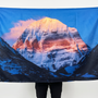 Mount Kailash Wall Tapestry | HD Satin Polyester Sacred Mountain Wall Hanging for Home, Meditation Room & Spiritual Decor