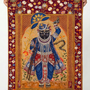 Shrinathji Pichwai Wall Tapestry | Nathdwara Lord Krishna Satin Polyester Wall Hanging for Home Temple & Pooja Room