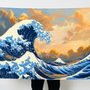 Great Wave Wall Tapestry | Japanese Ocean Wave Landscape Wall Hanging | Premium Polyester Aesthetic Room Decor