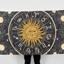 Celestial Zodiac Wall Tapestry | Sun Moon Astrology Wall Hanging | Premium Polyester Boho Room Decor
