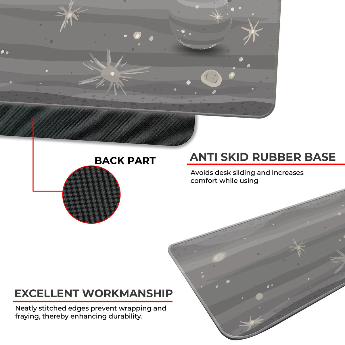 Mercury Texture – Cosmic Crater Edition Deskmat