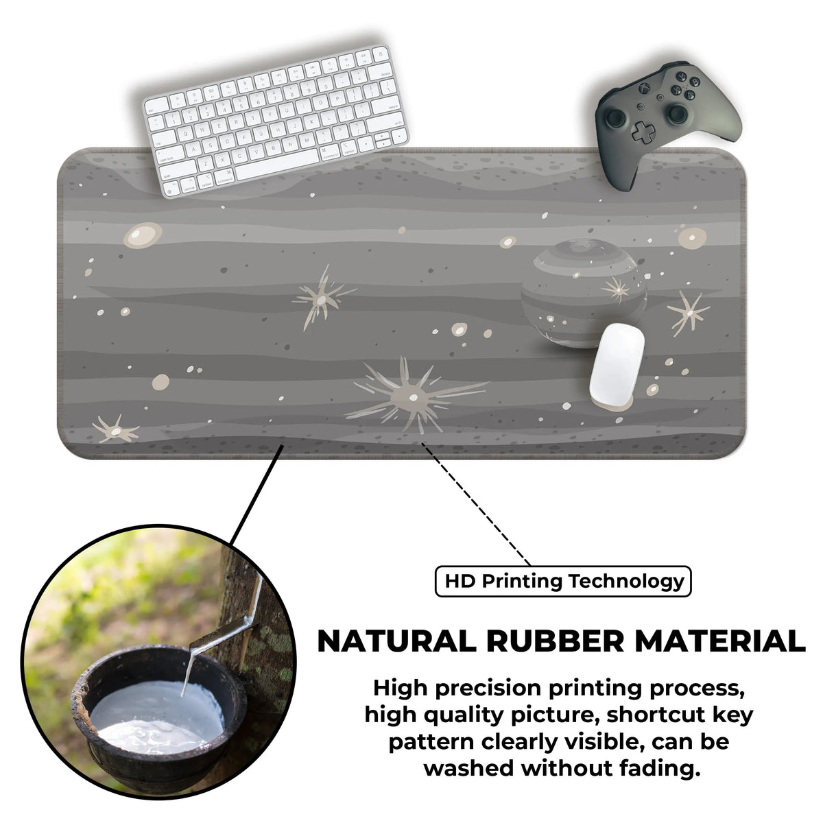 Mercury Texture – Cosmic Crater Edition Deskmat
