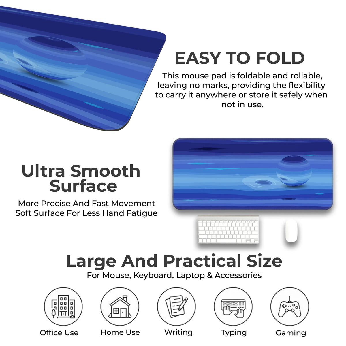 Neptune Texture – Deep Sea Storm Edition Deskmat